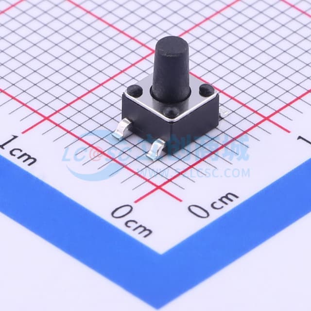 4.5*4.5*6.5mm 立贴 轻触开关实物图