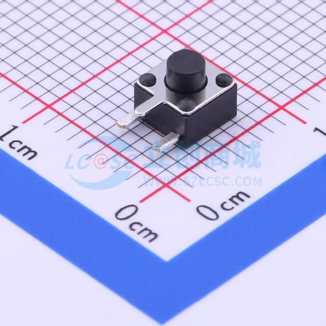 4.5*4.5*4.3mm 卧插 轻触开关 【轻触】实物图
