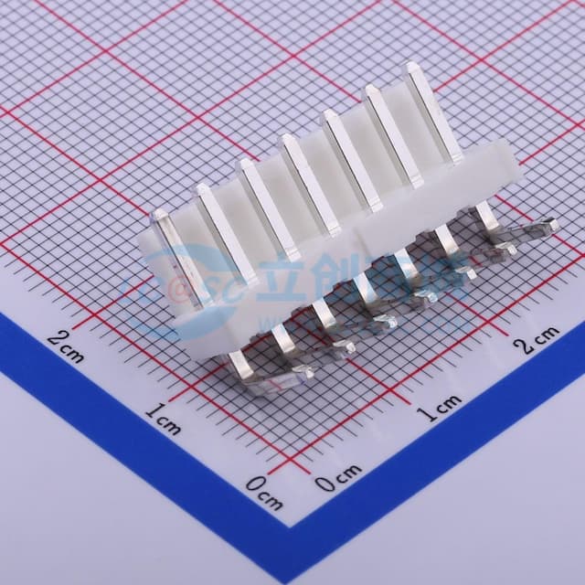 1x7P 间距:3.96mm 弯插 系列:VH 【插件】实物图