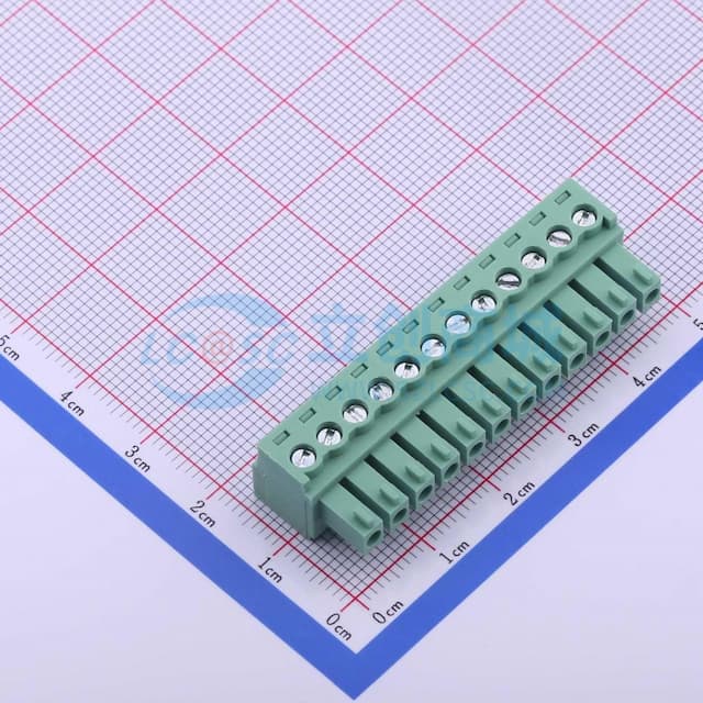 1x12P 3.81mm 排数:1 每排P数:12实物图