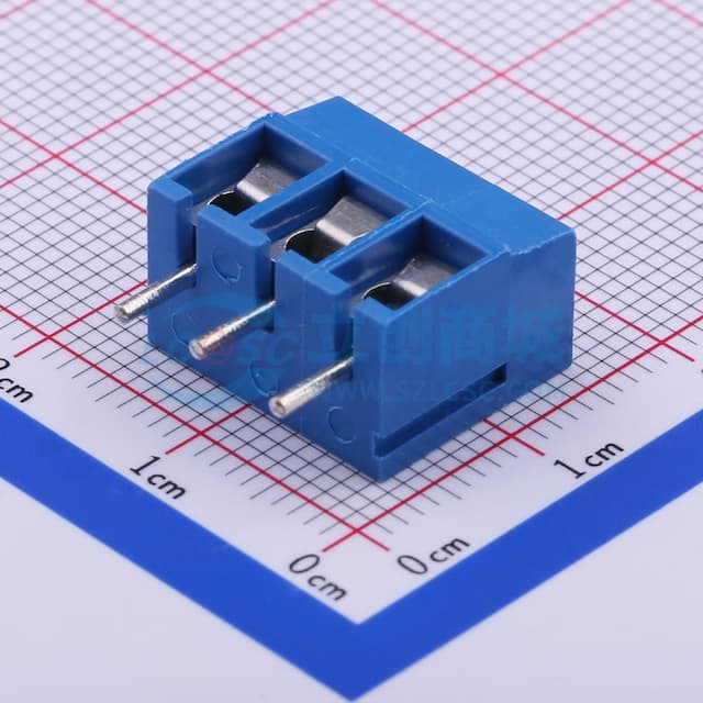 1x3P 5mm 直插 排数:1 每排P数:3 【螺钉】实物图