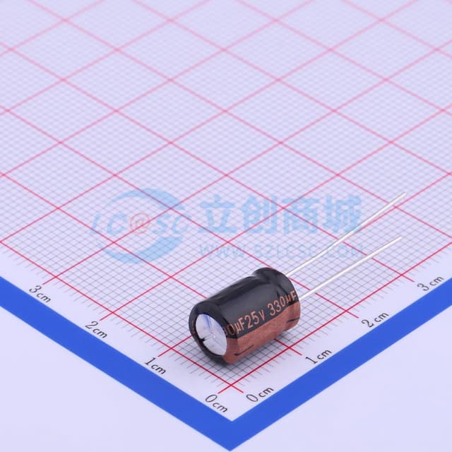 330uF ±20% 25V 【插件】实物图