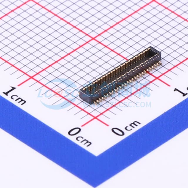 PIN:50P 间距:0.4mm 立贴实物图