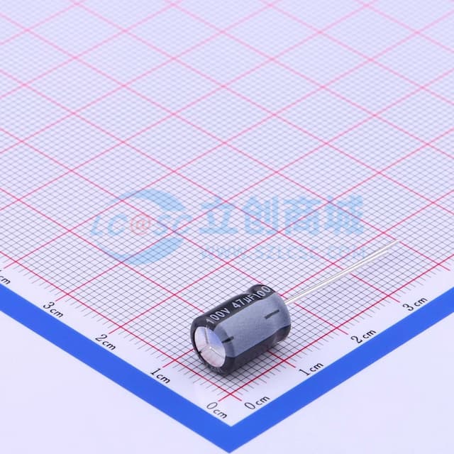 47uF ±20% 100V 【插件】实物图