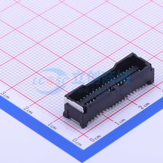 2x20P 间距:1.25mm 立贴实物图