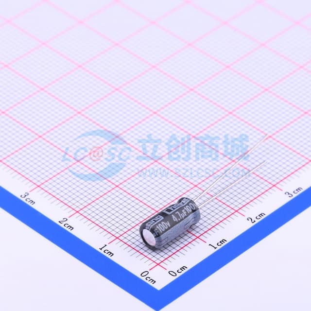 4.7uF ±20% 100V 【引线】实物图