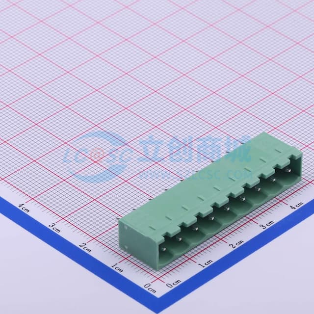 1x9P 5.08mm 排数:1 每排P数:9 【插拔】实物图