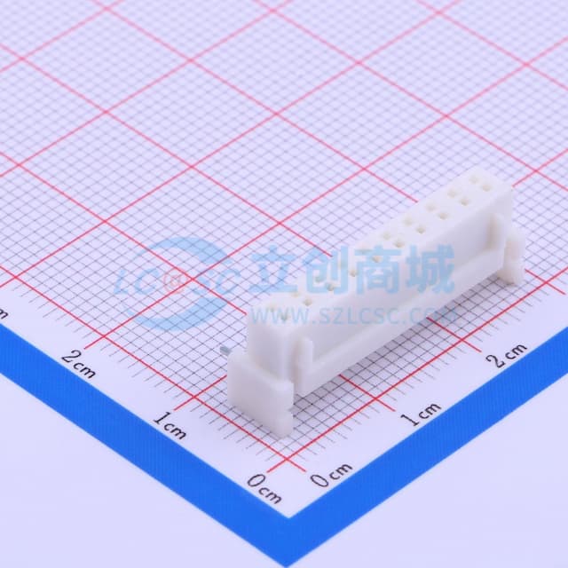1x10P 间距:2.5mm 弯插 【插件】实物图