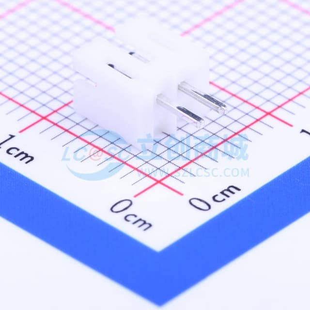 1x2P 间距:2mm 直插 系列:PH 【插件】实物图