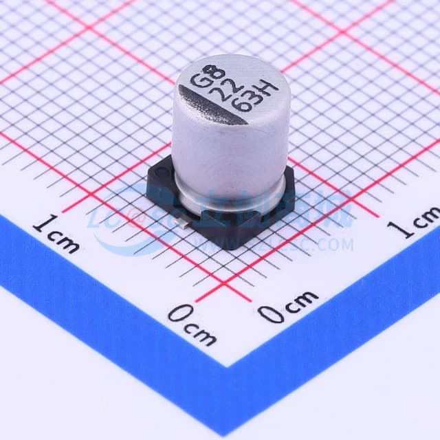 22uF ±20% 63V实物图
