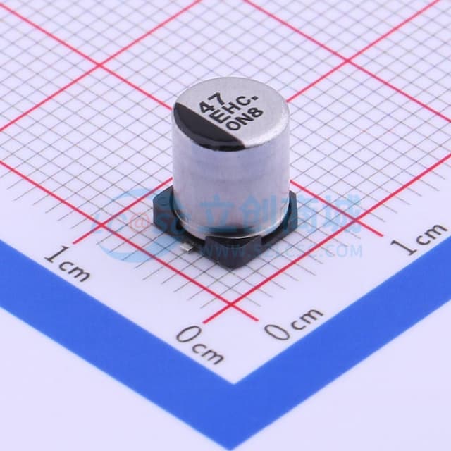 47uF ±20% 25V实物图