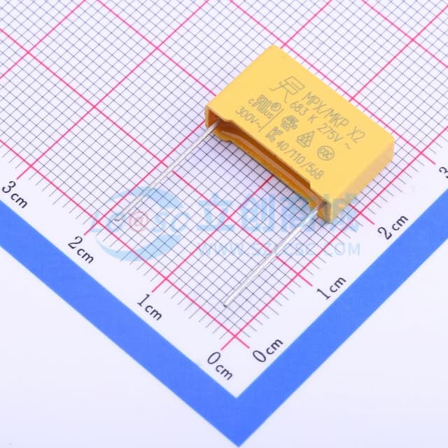 68nF ±10% 275V 等级:X2 【插件】实物图