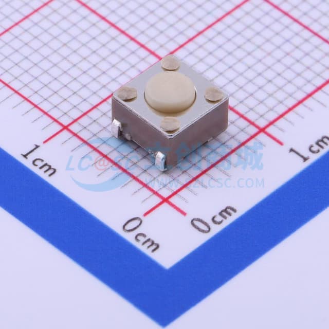 6*6*4.3mm 立贴 轻触开关实物图