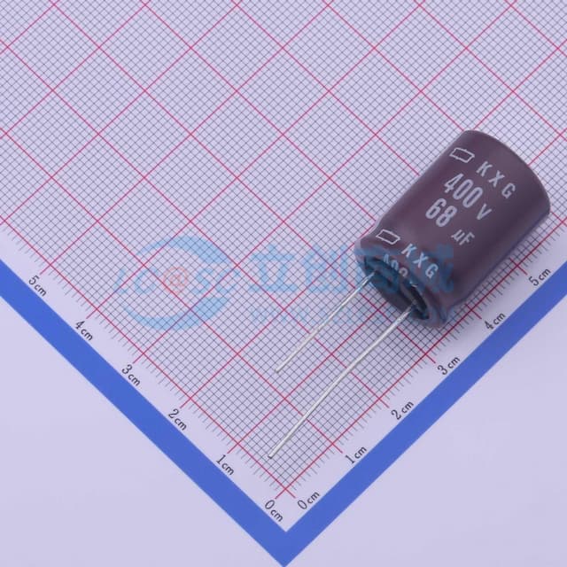 68uF ±20% 400V 【插件】实物图
