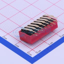 间距2.54mm 平拨,凸起式 8位拨码开关 【拨码】缩略图