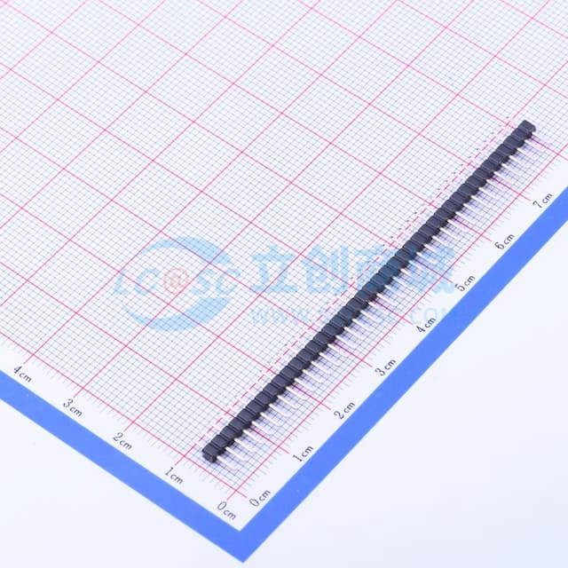 1x40P 间距:2mm 方针 直插 【排针】实物图