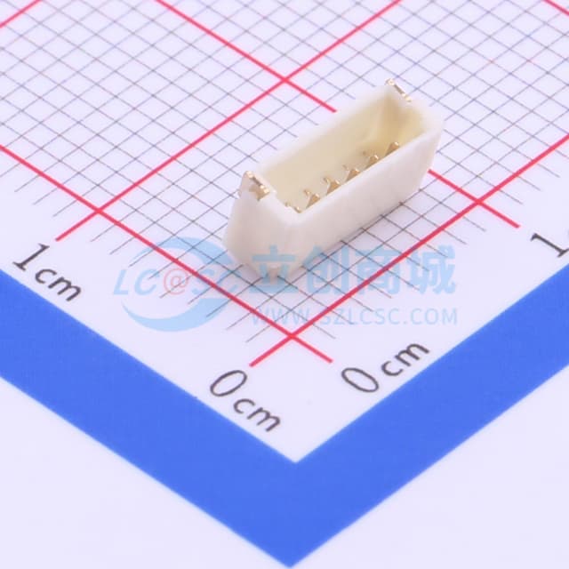 间距:1mm 1x6P实物图