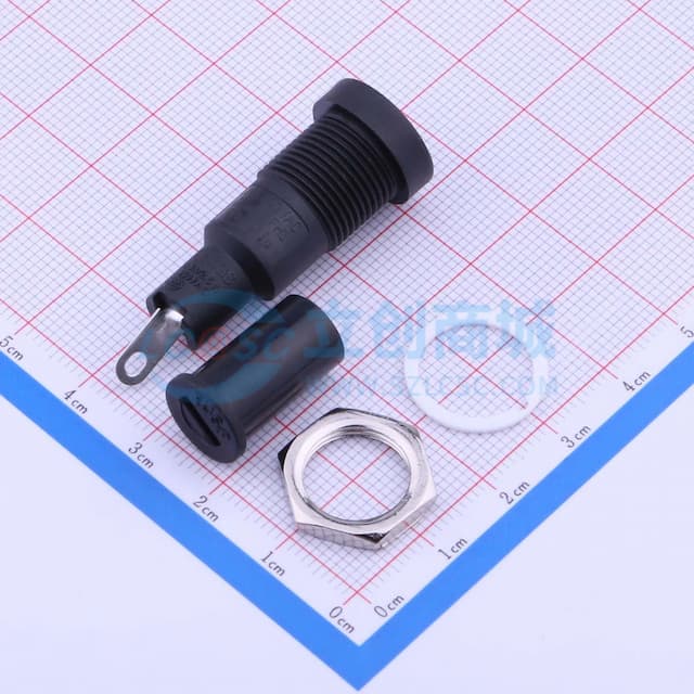 四件套 保险座5*20直脚金属螺母（四件套）实物图