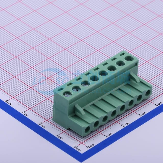 1x8P 5.08mm 排数:1 每排P数:8实物图