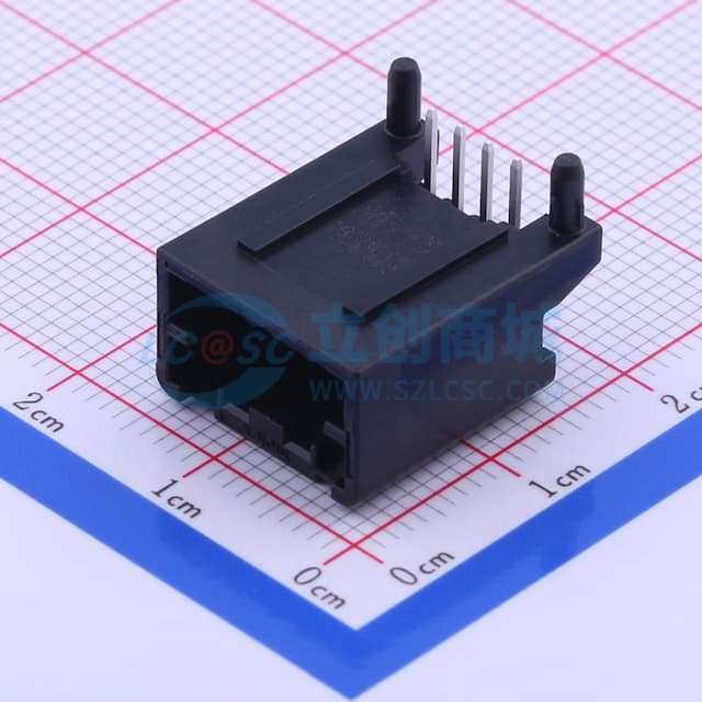 1x4P 间距:2mm 弯插 【插件】实物图