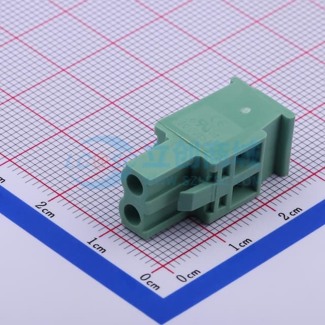 1x2P 5.08mm 排数:1 每排P数:2实物图