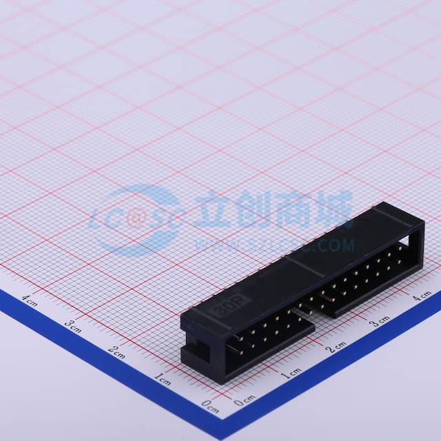 2.54mm 2x15P 排数:2 每排P数:15 【ID】实物图