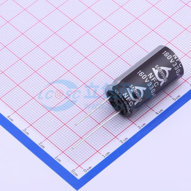 330uF ±20% 160V 【插件】实物图