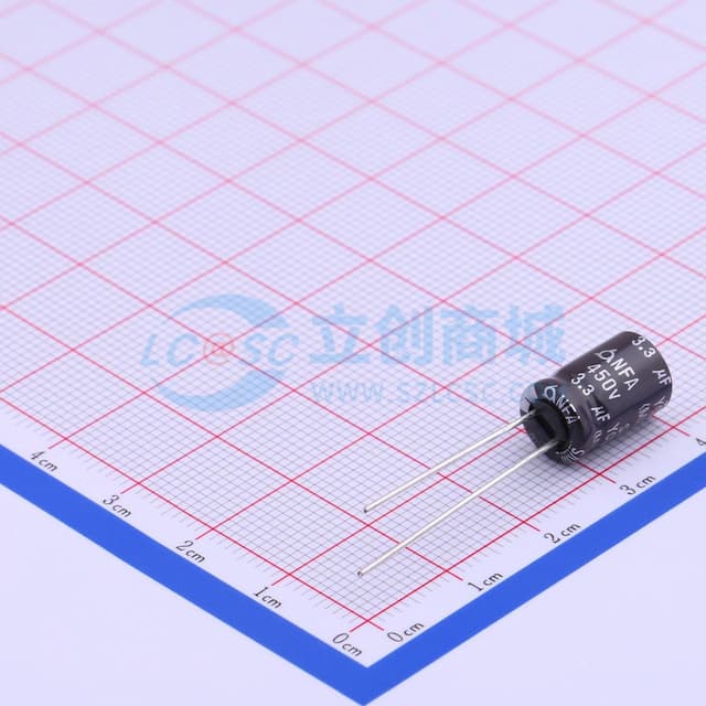 3.3uF ±20% 450V 【插件】实物图