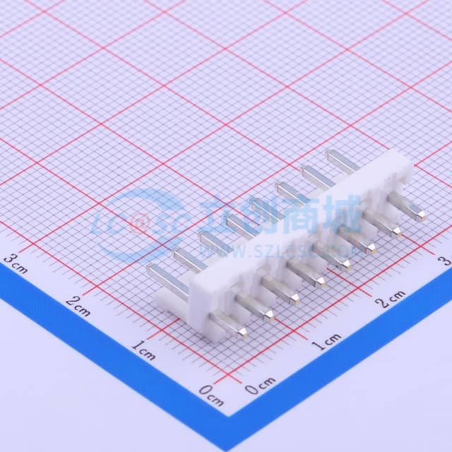 1x8P 间距:3.96mm 直插 系列:VH 【插件】实物图