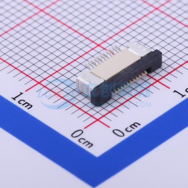 间距:0.5mm P数:11P 抽屉式 上接实物图