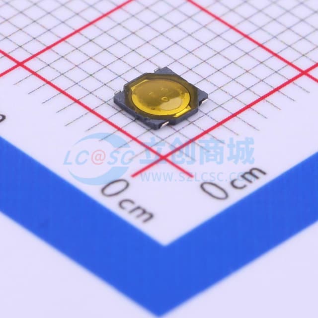 3.7*3.7*0.4mm 立贴 轻触开关实物图
