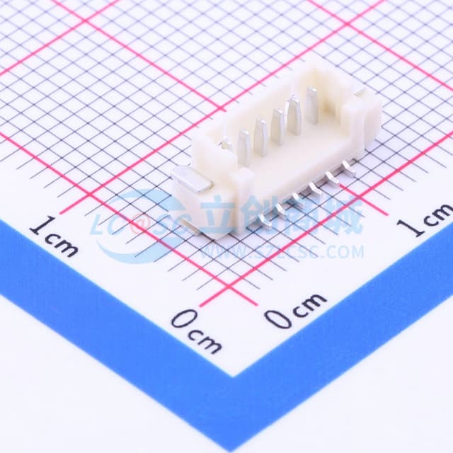 1x6P 间距:1.25mm 立贴实物图