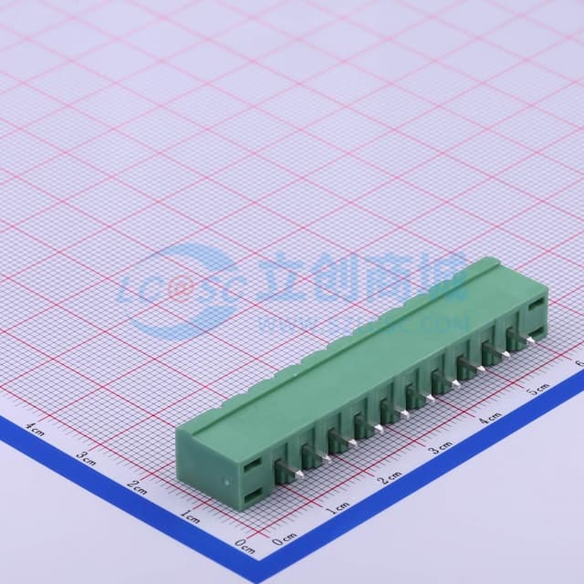 螺丝固定 1x10P 5.08mm 排数:1 每排P数:10 【插拔】实物图