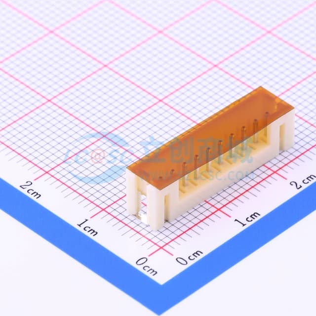 1x10P 间距:2mm 立贴 系列:PH实物图