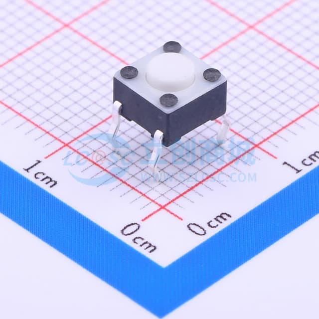 6*6*0.7mm 直插 轻触开关 【插件】实物图