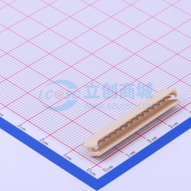 乳黃 1x14P 间距:2.5mm 直插【插件】实物图