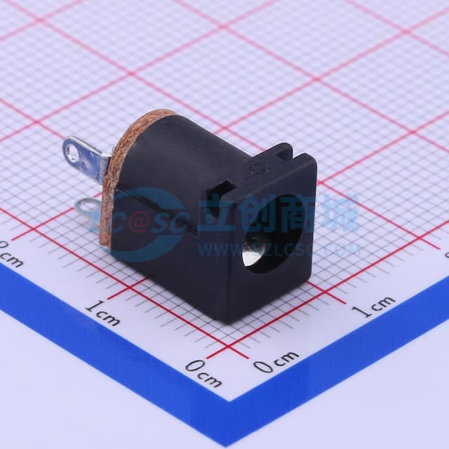 DC电源插座 内径:2mm 外径:6.3mm 【AC】实物图
