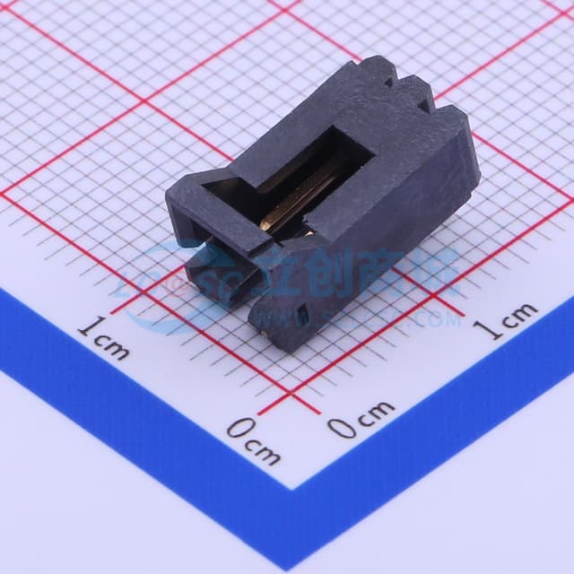 1x2P 间距:2.54mm 弯插 【插件】实物图