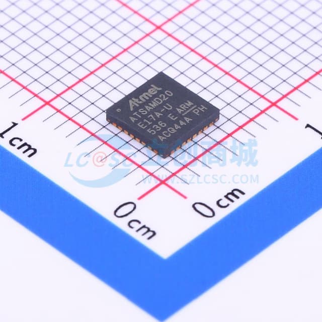 ATSAMD20E17A-MU实物图