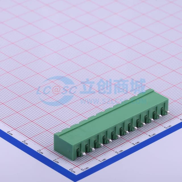1x11P 5.08mm 排数:1 每排P数:11 【插拔】实物图