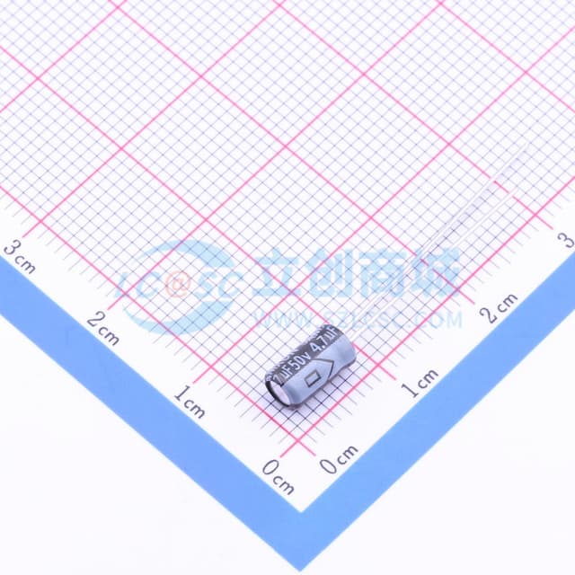 4.7uF ±20% 50V 【引线】实物图