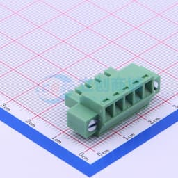 3.81mm 1x5P 排数:1 每排P数:5 螺丝固定缩略图