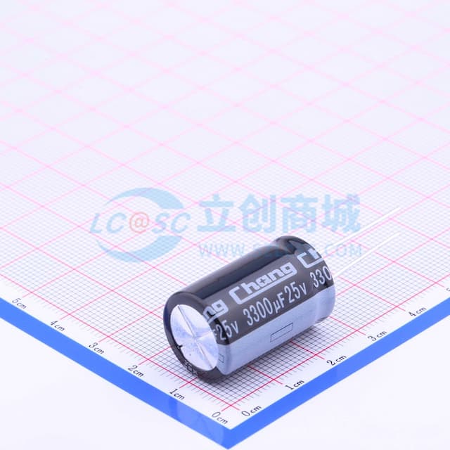 3300uF ±20% 25V 【插件】实物图