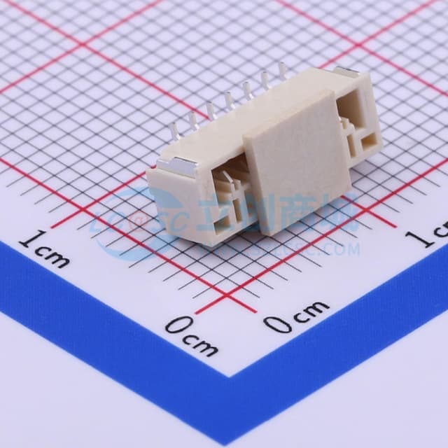 1x7P 间距:1.25mm 立贴 系列:GH实物图