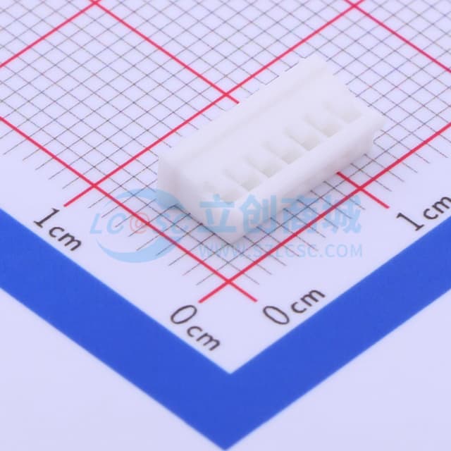 白色 1.5mm 1x7P实物图