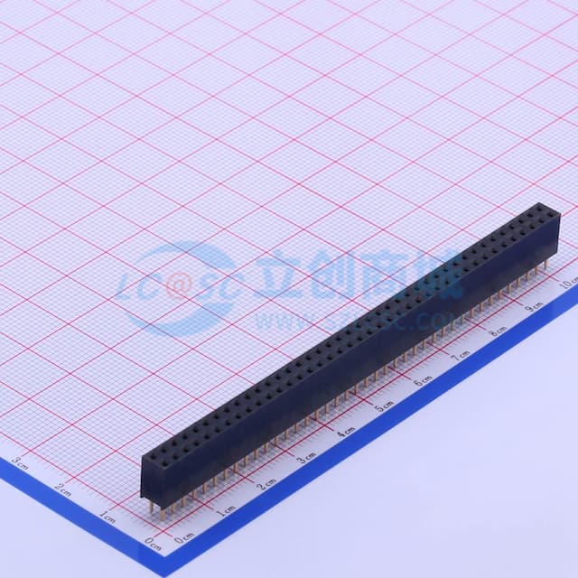 间距:2.54mm 2x40P 直插 【插件】实物图