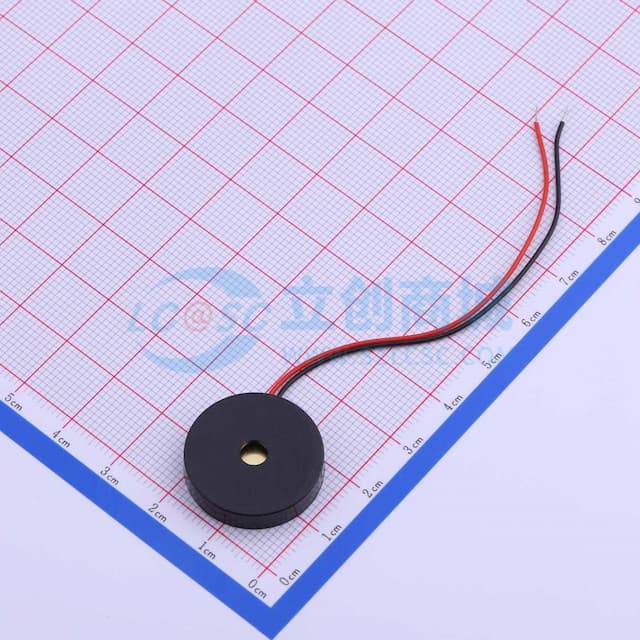压电无源蜂鸣器,引线长80mm实物图