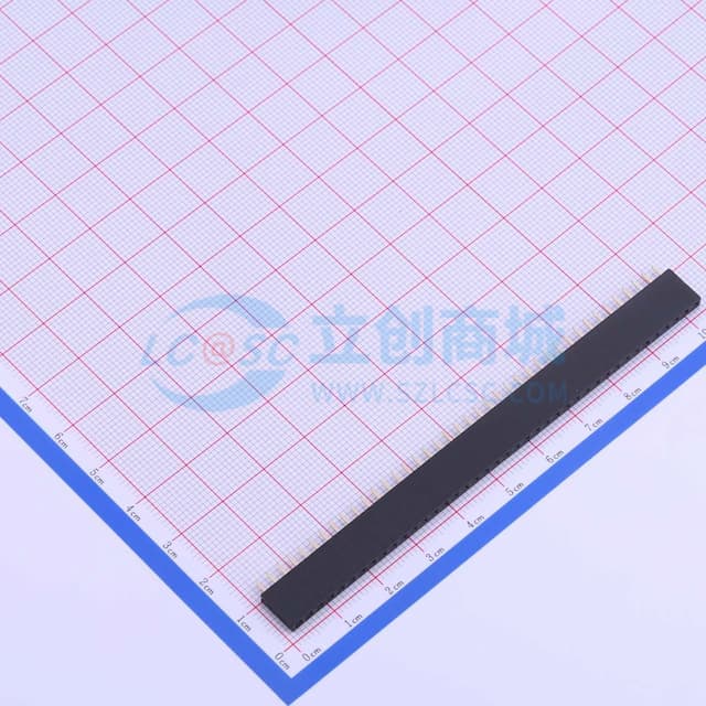 1x40P 间距:2.54mm 直插实物图