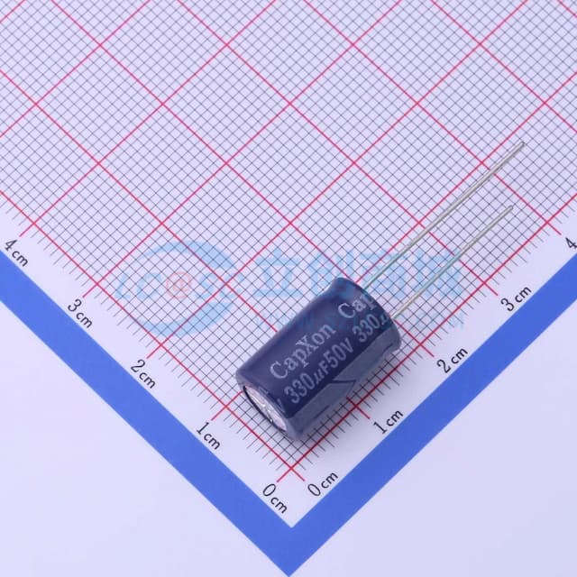 330uF ±20% 50V 【引线】实物图