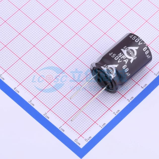 68uF ±20% 450V 【插件】实物图